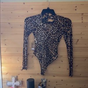Cheetah print bodysuit